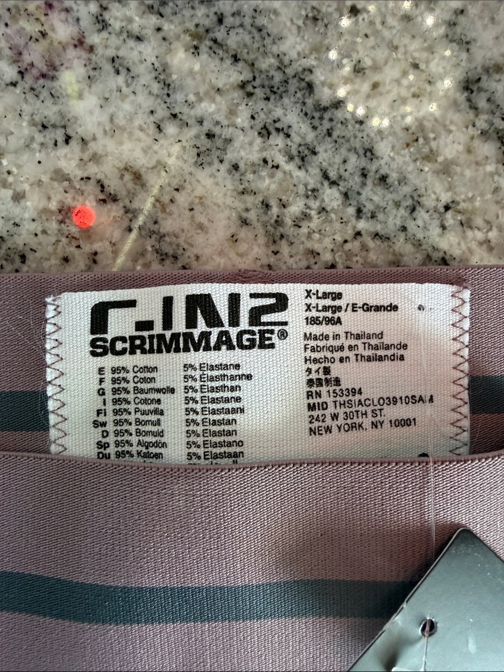 C-IN2 Men’s Scrimmage Brief Jockstrap in Mauve with Striped Waistband NWT! - Picture 2 of 3